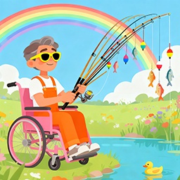 Lan-WheelchairFishing icon
