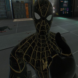 SNProductions-Spiderman_black_and_gold icon