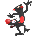 Stewartisme-Black_and_Red_CatDog icon