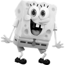 VeryLowPoly-Spongebob_Black_and_White icon