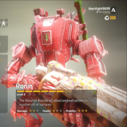 blacklight-Santa_Ronin_with_Gingerbreadwall_and_sword_from_the_northstar icon