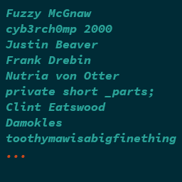 thundersen-CustomNameList icon